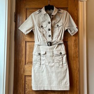 Burberry Brit Livia Khaki Safari Dress